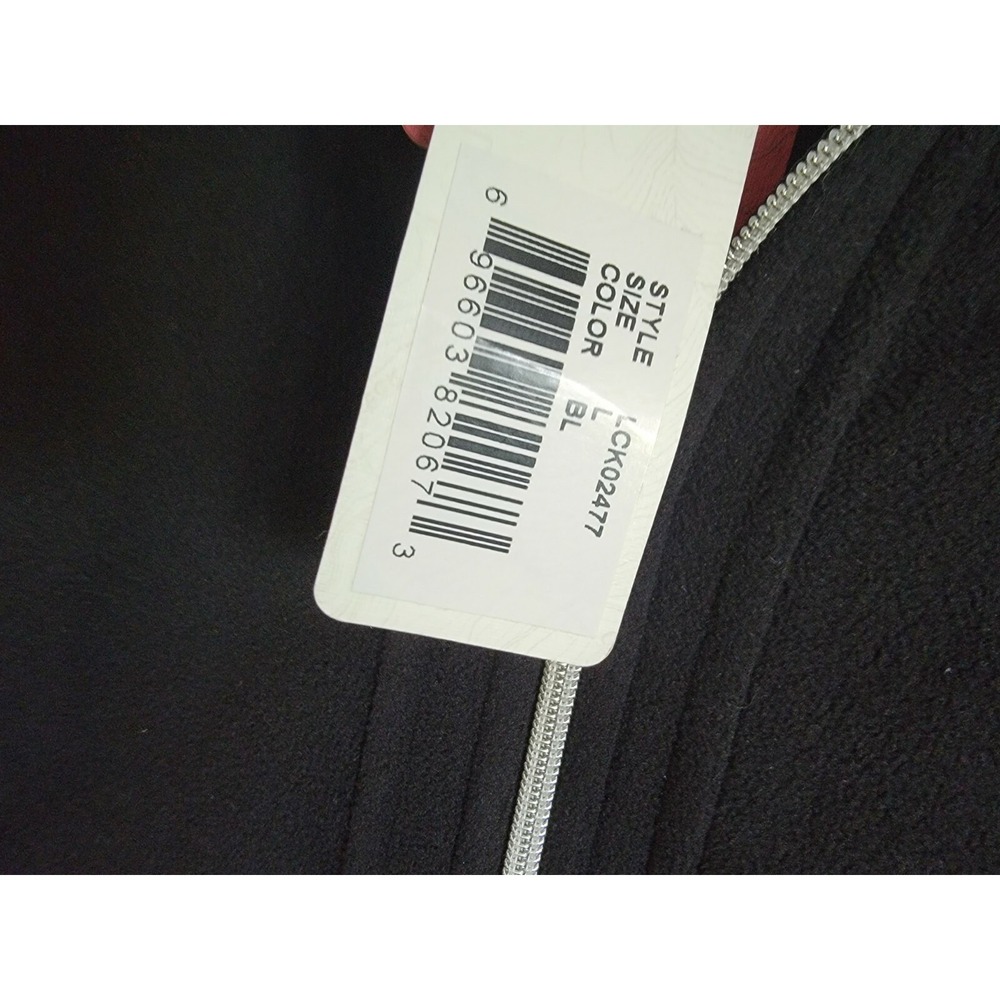 Cutter & Buck L Black Unisex Hybrid Full Zip Puffer Fleece Vest NWT - Picture 9 of 12